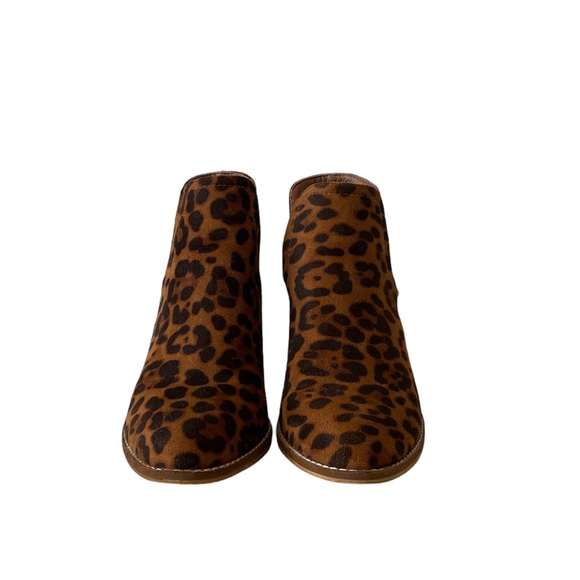 BEAST Sunny Chop Out Style Fall Leopard Print Booties 8 - Picture 7 of 13